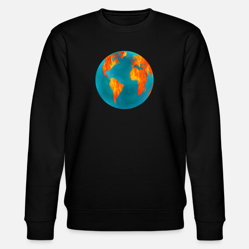 Earth Fire and Ice - Stanley/Stella Unisex Bio-Sweatshirt CHANGER  - Schwarz