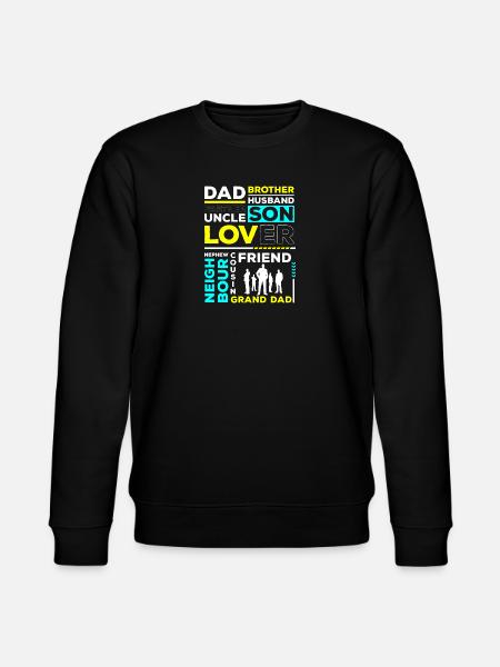 Men Role Model Boyfriend Gift - Stanley/Stella CHANGER Unisex Organic Sweatshirt - black