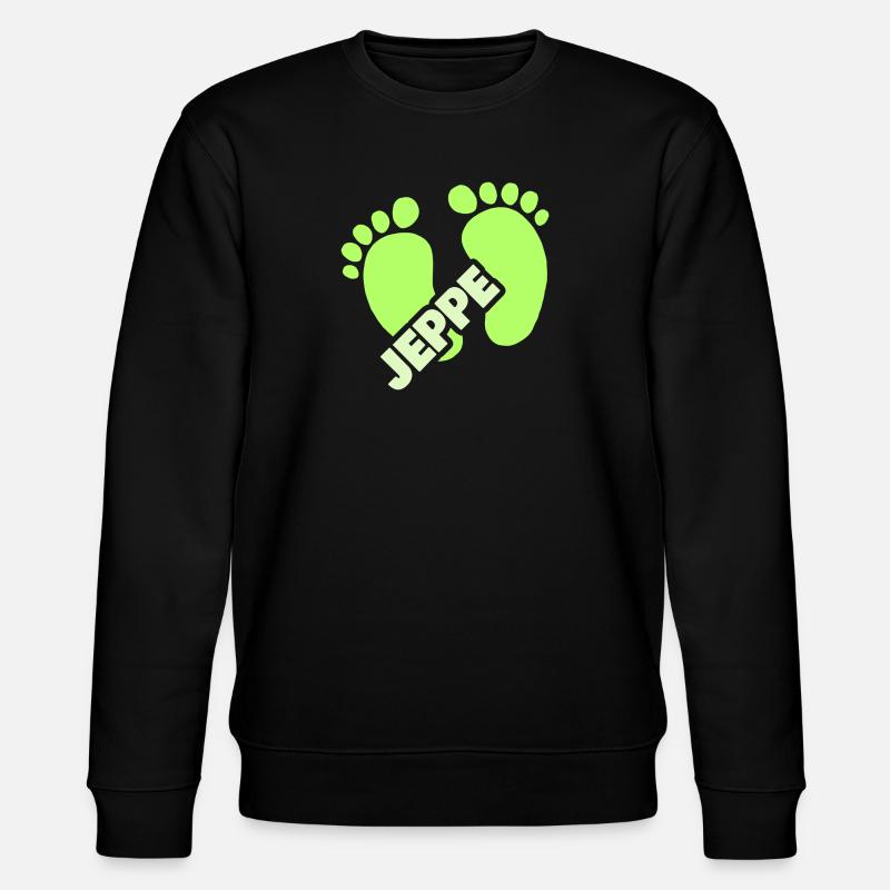 Geburt Jeppe - Stanley/Stella Unisex Bio-Sweatshirt CHANGER  - Schwarz