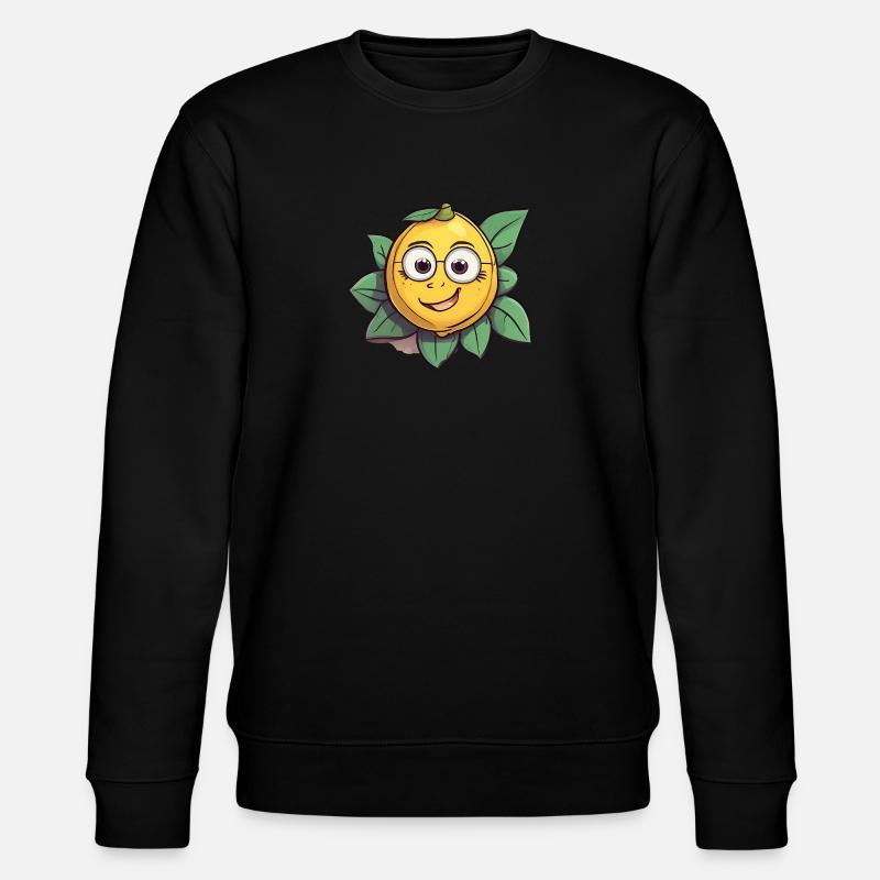 Lemon Citrus Fruit Fruit - Stanley/Stella CHANGER Unisex Organic Sweatshirt - black