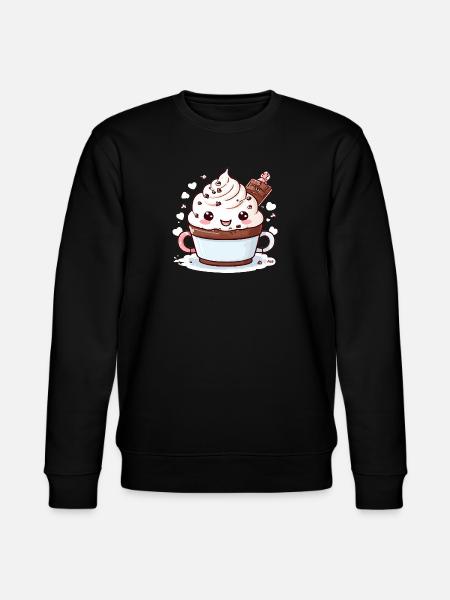 Charming Cocoa Companion - Stanley/Stella CHANGER Unisex Organic Sweatshirt - black