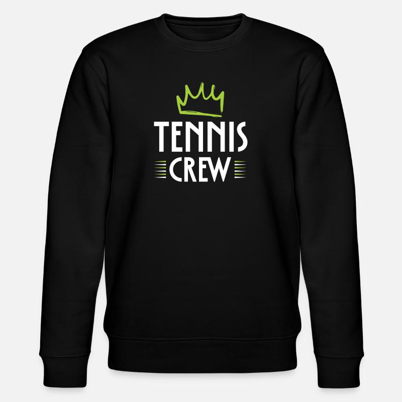 Tennis Crew - Stanley/Stella CHANGER Unisex Organic Sweatshirt - black