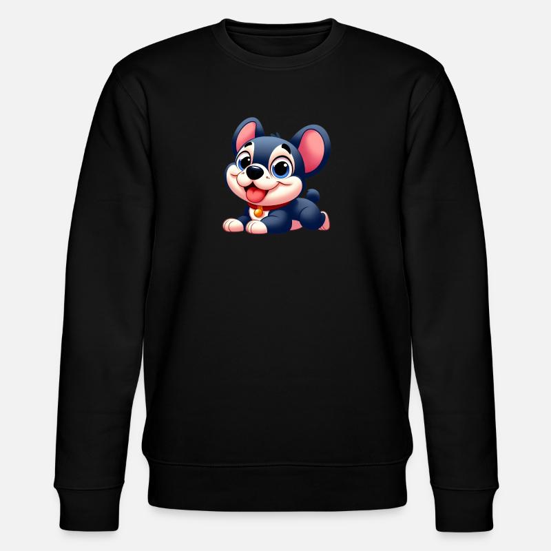 bouledogue français 7 - Sweat bio CHANGER Stanley/Stella Unisexe - noir