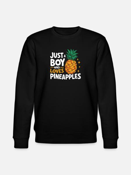 Pineapple tropical hawaiian fruit - Stanley/Stella CHANGER Unisex Organic Sweatshirt - black