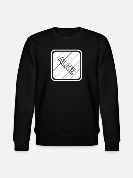 Alice als Mädchenname - Stanley/Stella Unisex Bio-Sweatshirt CHANGER  - Schwarz