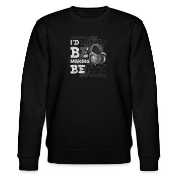 Party Musicians Crowd Life - Stanley/Stella CHANGER Unisex Organic Sweatshirt - black - Front - Nik (191cm) & Marisol (170cm)