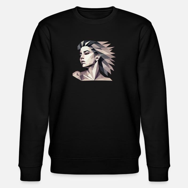 Design « Réflexion triangulaire » - Sweat bio CHANGER Stanley/Stella Unisexe - noir