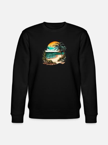 Beach for the surfer - Stanley/Stella CHANGER Unisex Organic Sweatshirt - black