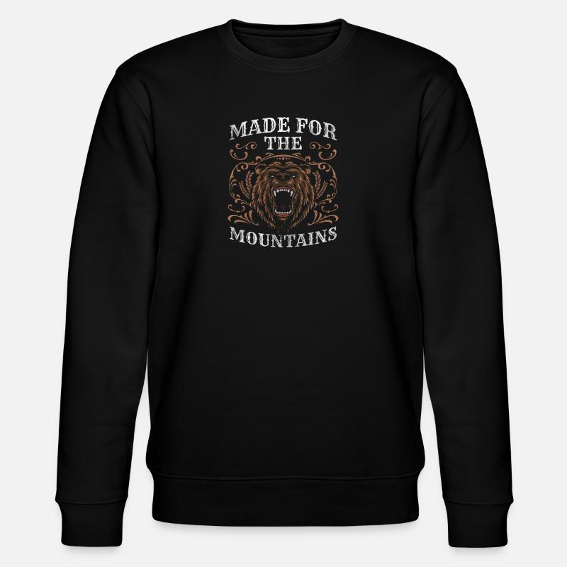 Bear Training Polar Bear Hunting - Stanley/Stella CHANGER Unisex Organic Sweatshirt - black