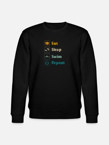 Swimming Breaststroke - Stanley/Stella CHANGER Unisex Organic Sweatshirt - black