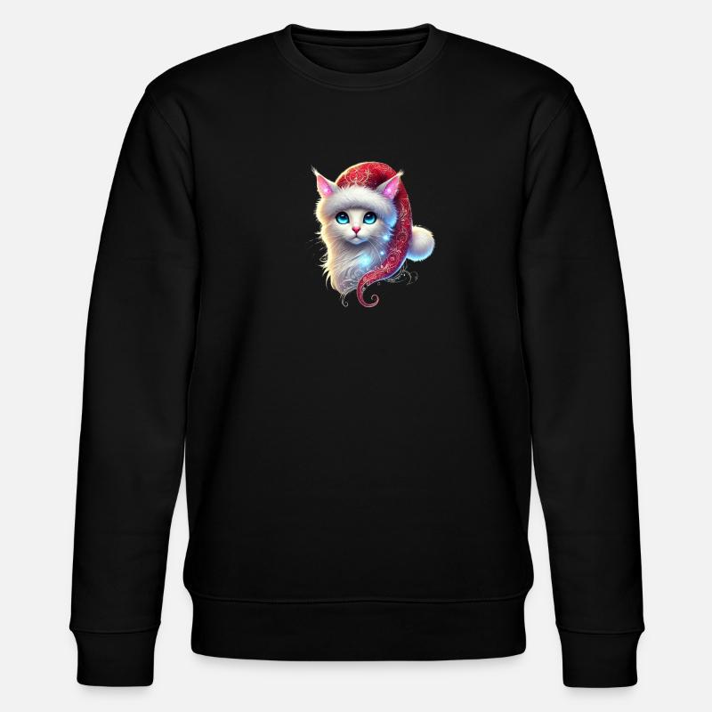 Chat de Noël - Sweat bio CHANGER Stanley/Stella Unisexe - noir