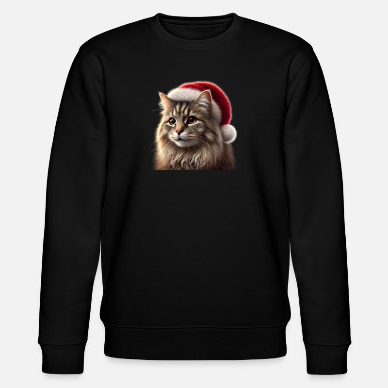 Chat de Noël - Sweat bio CHANGER Stanley/Stella Unisexe - noir