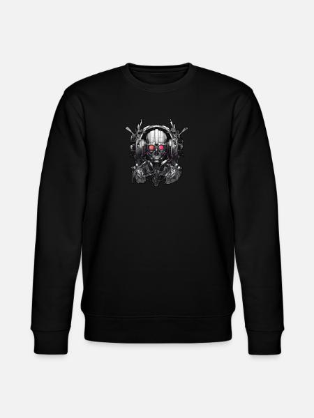 Techno Dance Music Future Space - Stanley/Stella CHANGER Unisex Organic Sweatshirt - black