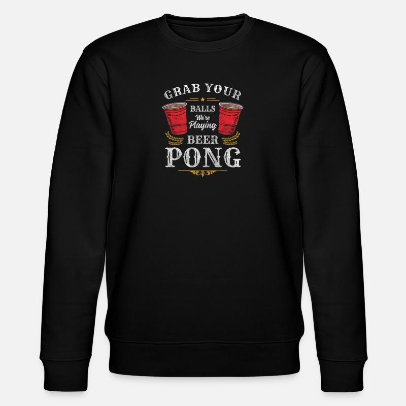 Pong Trinkspiel Gewinner Schnaps - Stanley/Stella Unisex Bio-Sweatshirt CHANGER - Schwarz
