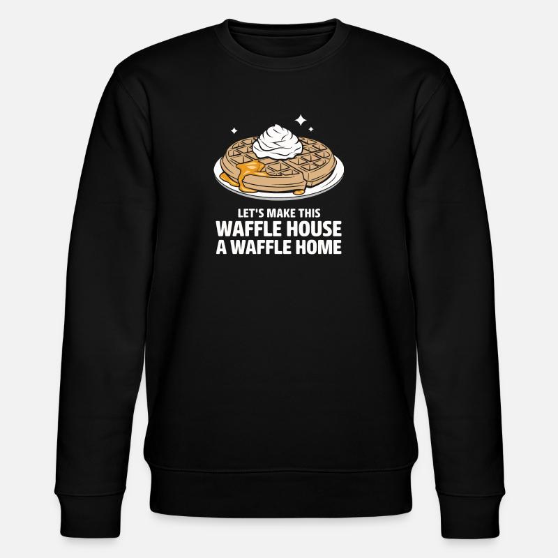 Waffles Breakfast Sweets - Stanley/Stella CHANGER Unisex Organic Sweatshirt - black