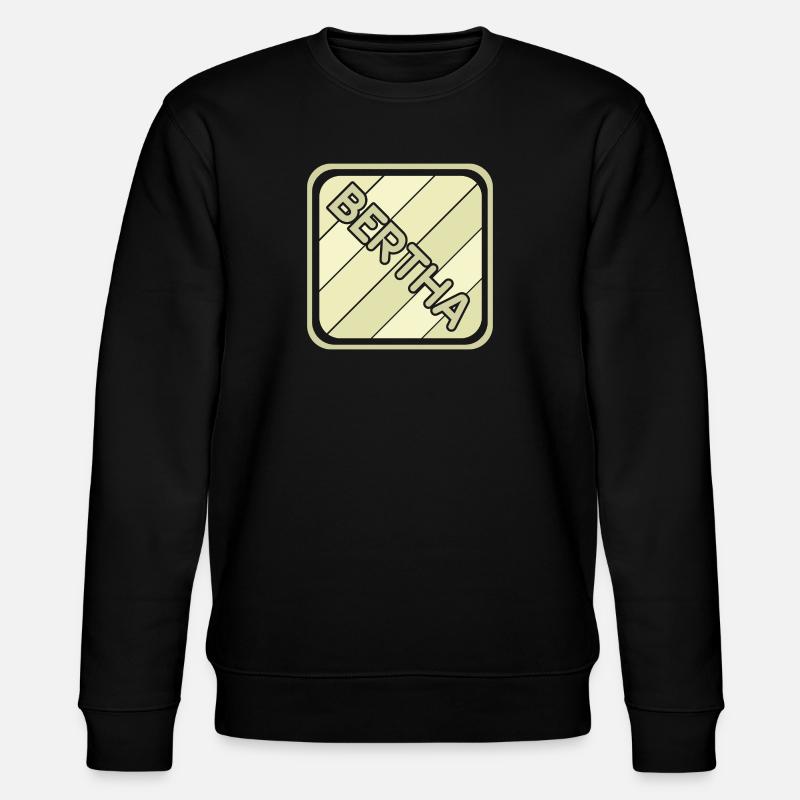 Bertha als Mädchenname - Stanley/Stella Unisex Bio-Sweatshirt CHANGER  - Schwarz