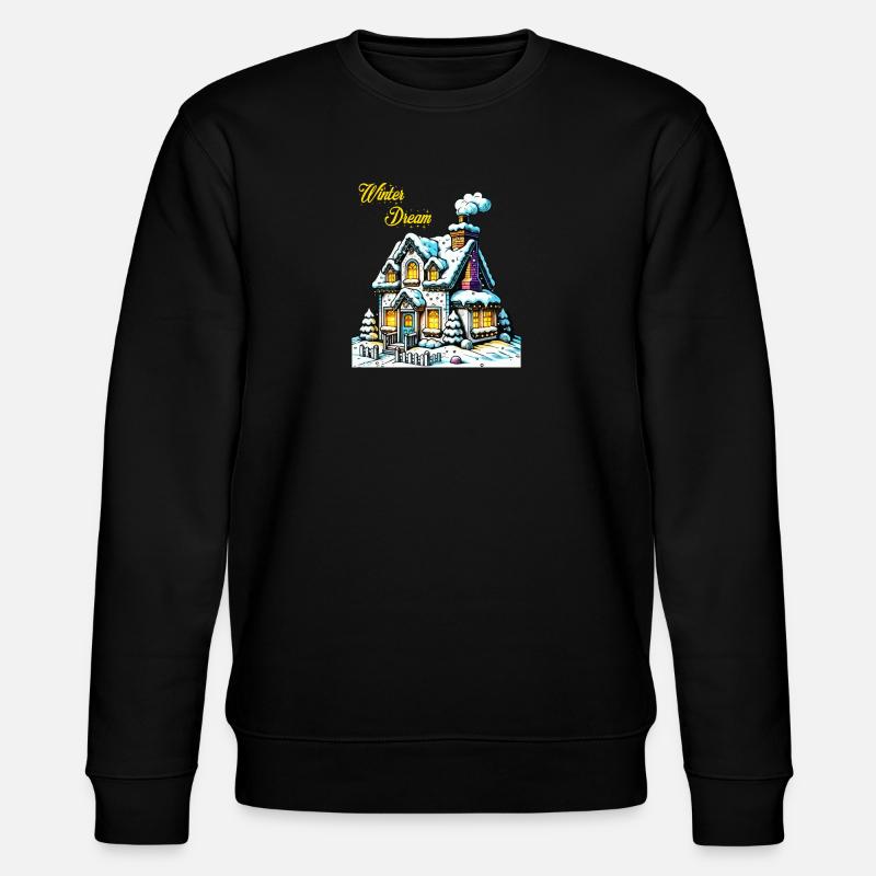 Winter Dream Haus - Stanley/Stella Unisex Bio-Sweatshirt CHANGER  - Schwarz