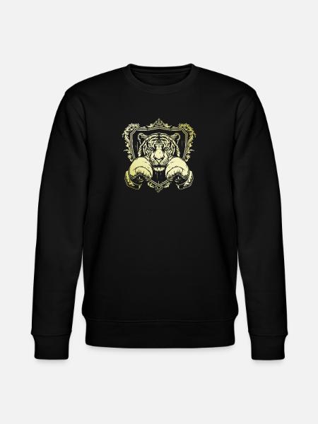 Tiger Boxer - Stanley/Stella Unisex Bio-Sweatshirt CHANGER  - Schwarz