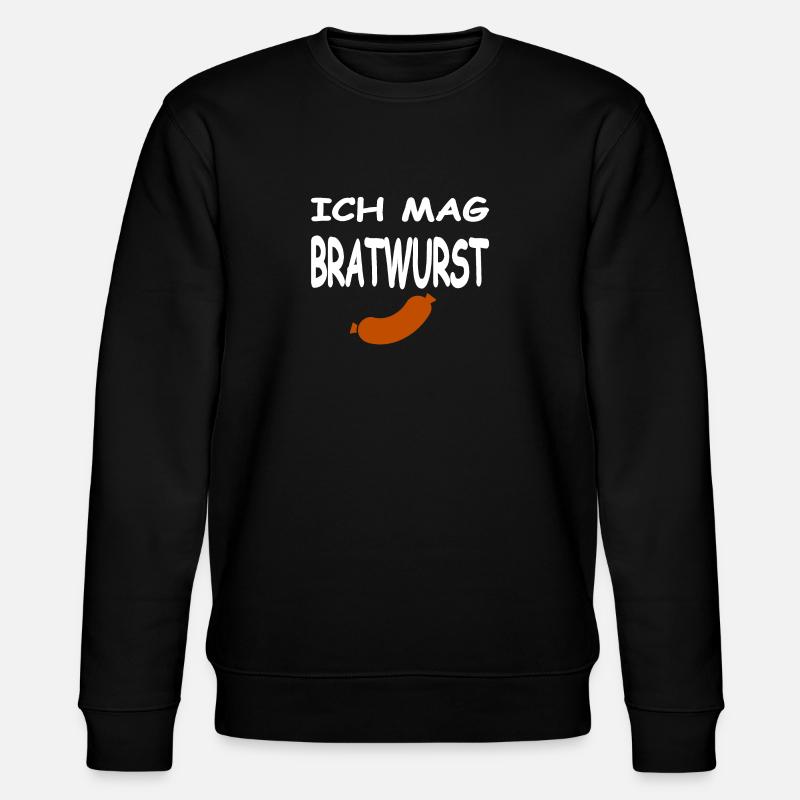 Bratwurst - Stanley/Stella Unisex Bio-Sweatshirt CHANGER  - Schwarz