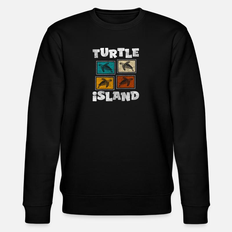 Tortues Nature - Sweat bio CHANGER Stanley/Stella Unisexe - noir