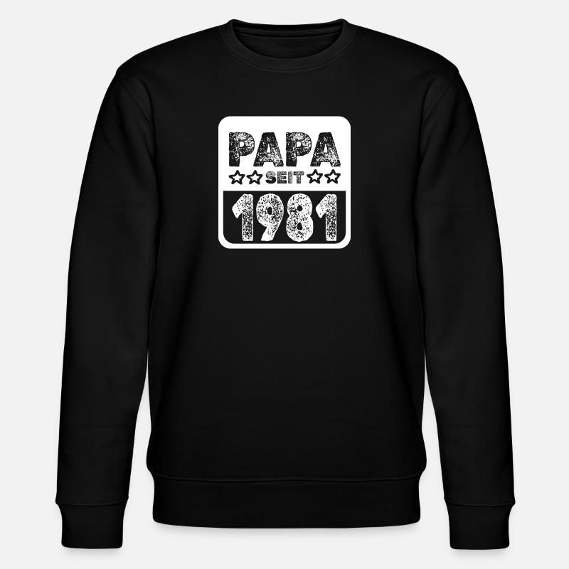 1981 - Stanley/Stella CHANGER Unisex Organic Sweatshirt - black