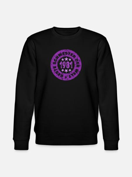 Year 1981 - Stanley/Stella CHANGER Unisex Organic Sweatshirt - black