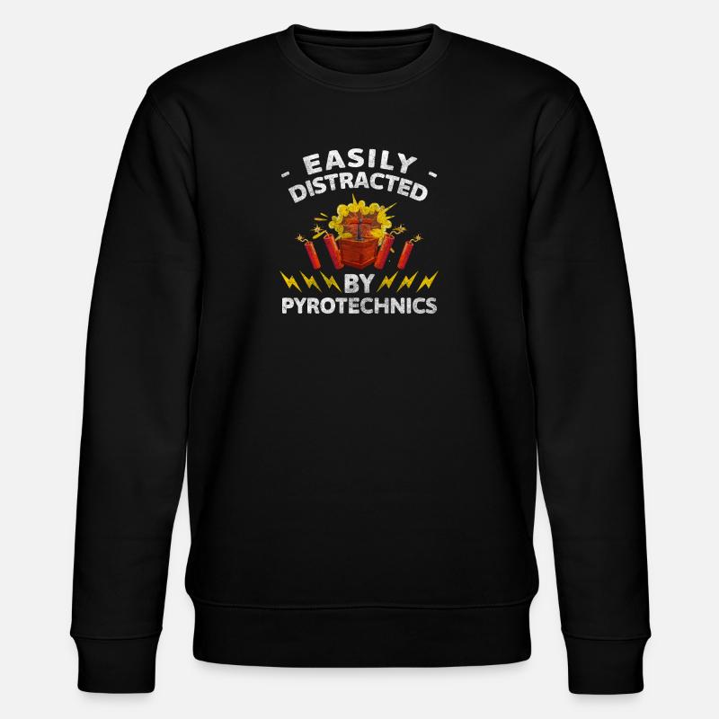 Pyrotechnics Banger Highlight - Stanley/Stella CHANGER Unisex Organic Sweatshirt - black