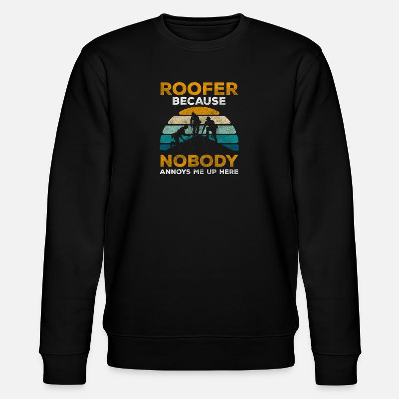Carpenter Roofs Master Tools - Stanley/Stella CHANGER Unisex Organic Sweatshirt - black