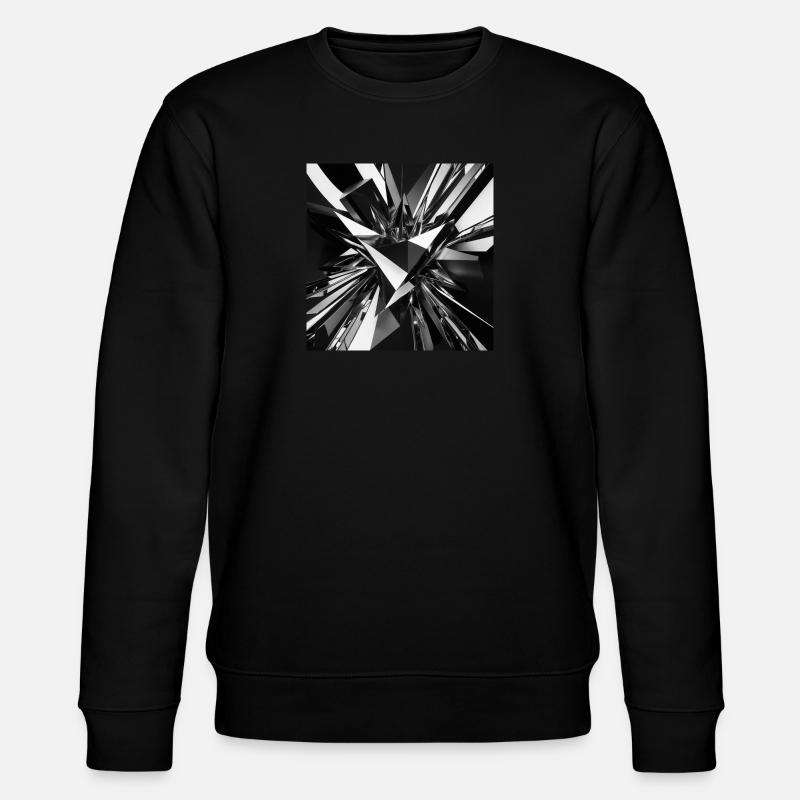 Geometric Nexus - Stanley/Stella Unisex Bio-Sweatshirt CHANGER  - Schwarz