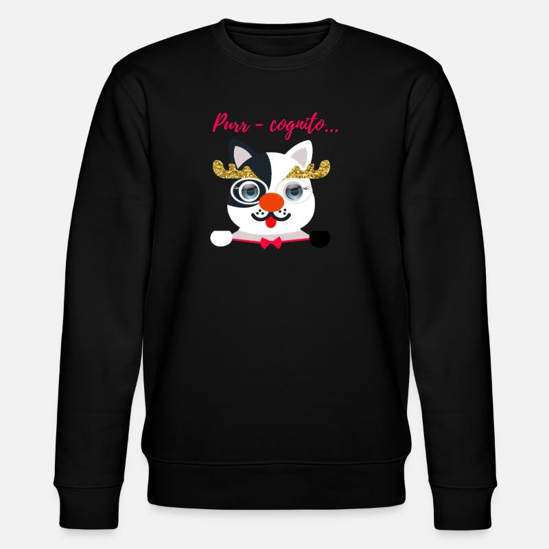 Ce mystérieux chat aux yeux bleus. - Sweat bio CHANGER Stanley/Stella Unisexe - noir