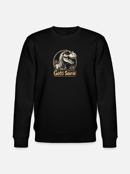 Godfather Saurus - Stanley/Stella CHANGER Unisex Organic Sweatshirt - black