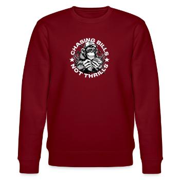 Money Ape White – Exclusivité EnrolDesign - Sweat bio CHANGER Stanley/Stella Unisexe - bordeaux - Devant - Nik (191cm) & Marisol (170cm)