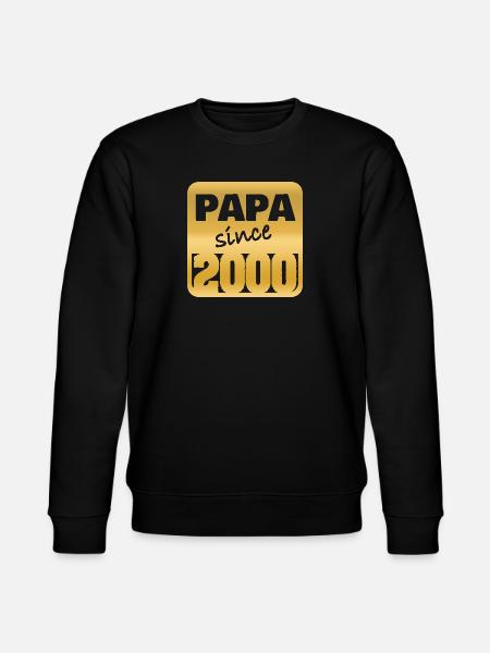 Papa 2000 - Stanley/Stella Unisex Bio-Sweatshirt CHANGER  - Schwarz