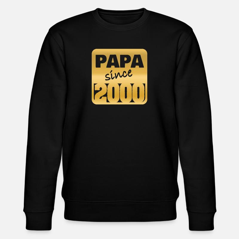 Papa 2000 - Stanley/Stella Unisex Bio-Sweatshirt CHANGER  - Schwarz