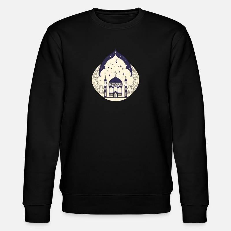 Ramadan Gift Eid Mubarak Islam Allah Muslim - Stanley/Stella CHANGER Unisex Organic Sweatshirt - black