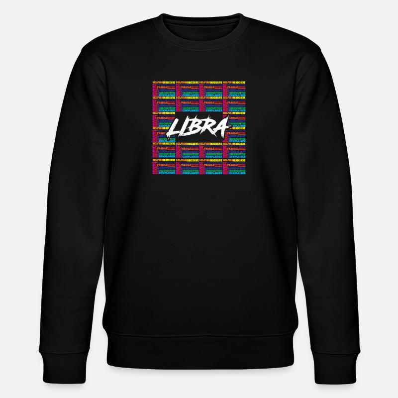 Zodiac sign Libra - Stanley/Stella CHANGER Unisex Organic Sweatshirt - black