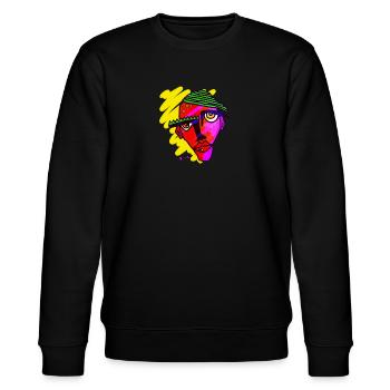 Maske - Stanley/Stella Unisex Bio-Sweatshirt CHANGER  - Schwarz - Vorne - Nik (191cm) & Marisol (170cm)