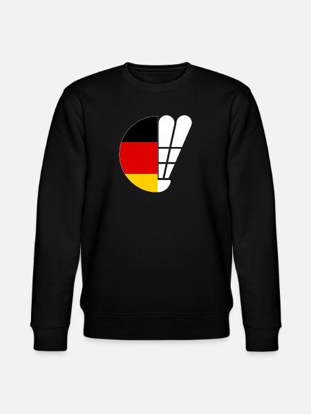 Badminton German Flag Badminton - Stanley/Stella CHANGER Unisex Organic Sweatshirt - black