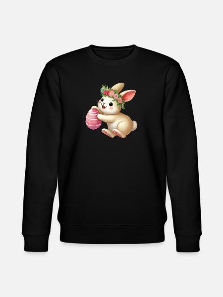 Bunny Animal Easter Bunny - Stanley/Stella CHANGER Unisex Organic Sweatshirt - black