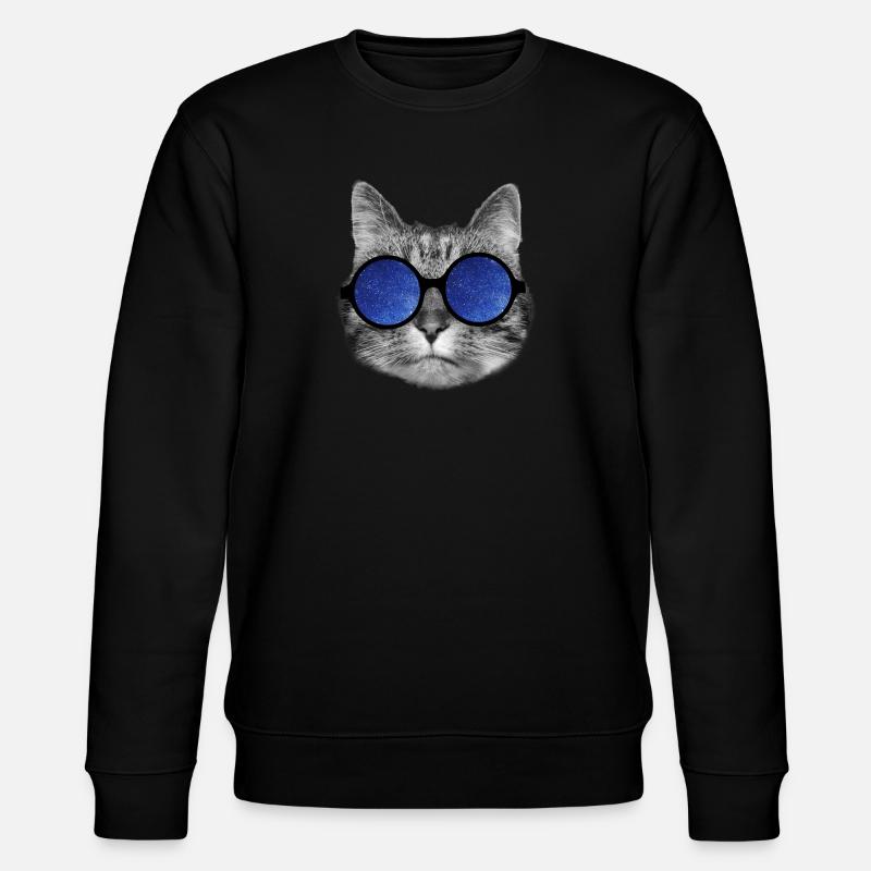 Galaxy cat - Sweat bio CHANGER Stanley/Stella Unisexe - noir