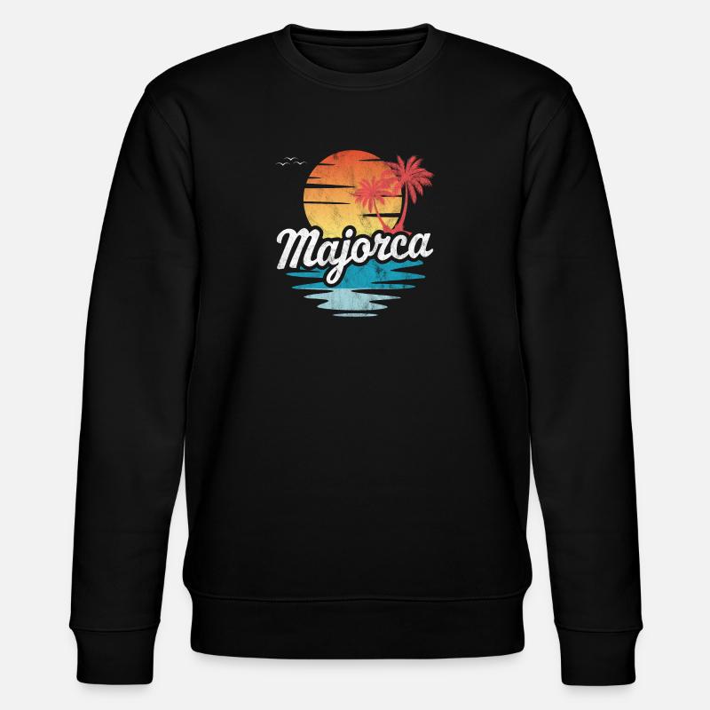 Mallorca - Stanley/Stella Unisex Bio-Sweatshirt CHANGER  - Schwarz