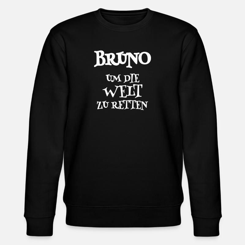 Retter Bruno - Stanley/Stella Unisex Bio-Sweatshirt CHANGER - Schwarz