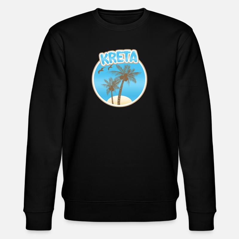 Kreta - Stanley/Stella Unisex Bio-Sweatshirt CHANGER  - Schwarz