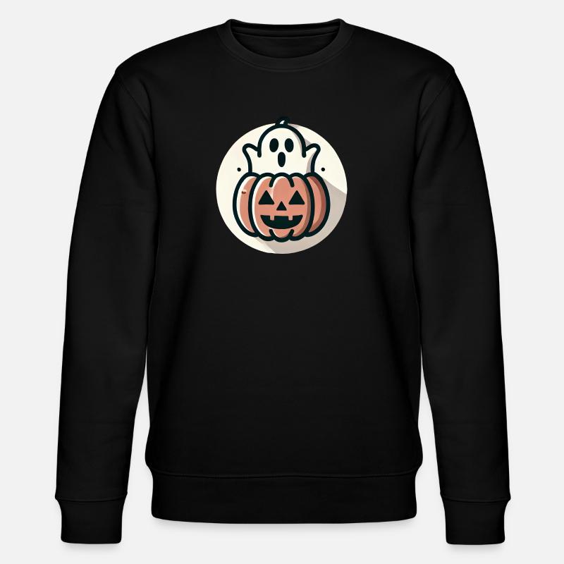 Geistkürbis - Stanley/Stella Unisex Bio-Sweatshirt CHANGER  - Schwarz