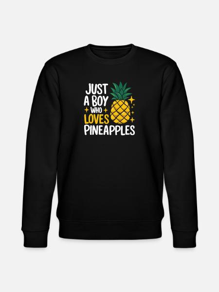 Pineapple tropical hawaiian fruit - Stanley/Stella CHANGER Unisex Organic Sweatshirt - black
