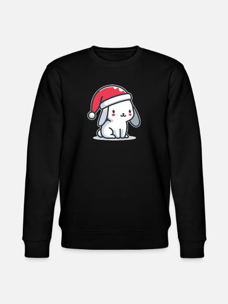 Christmas Bunny - Stanley/Stella CHANGER Unisex Organic Sweatshirt - black
