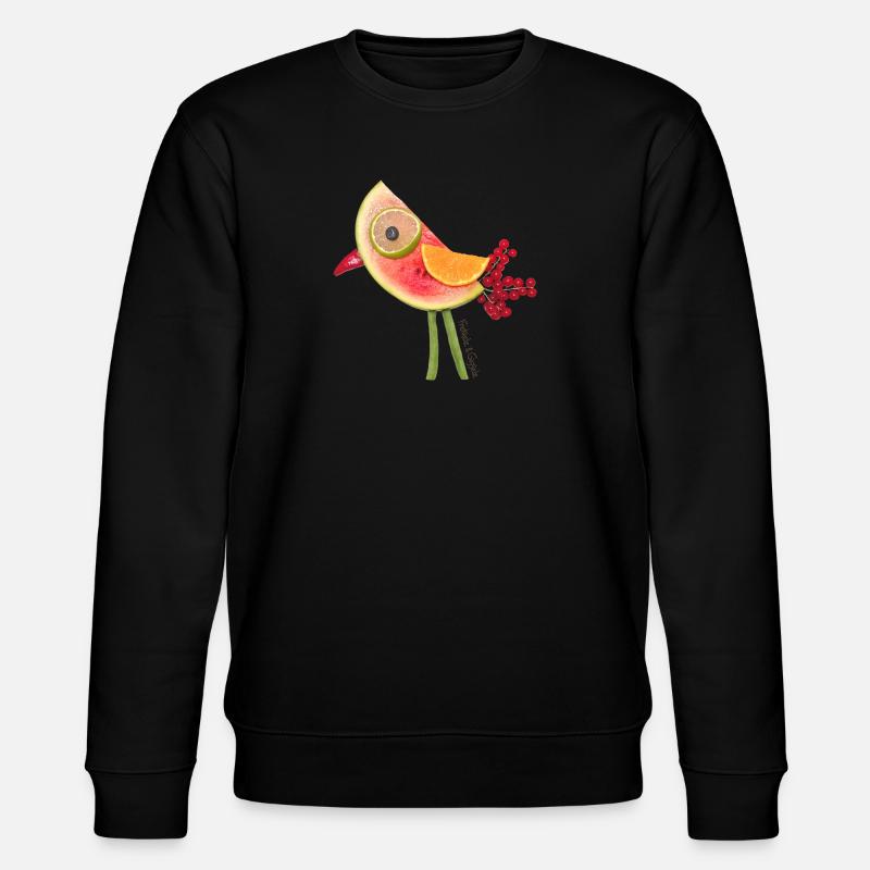 Spaßvogel - Stanley/Stella Unisex Bio-Sweatshirt CHANGER  - Schwarz