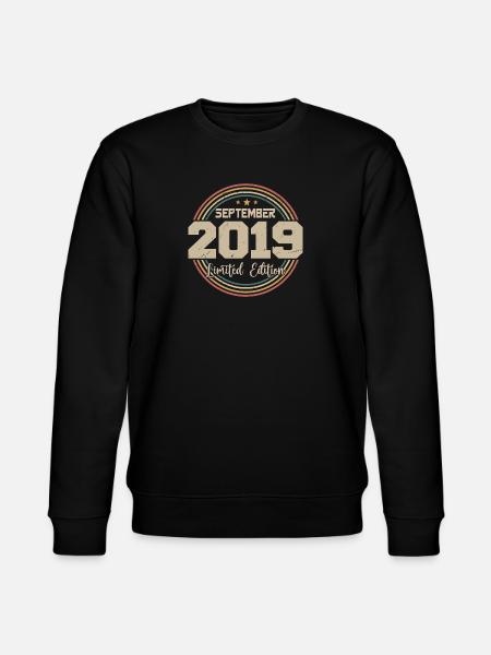 September 2019 Birthday Gift 2019 - Stanley/Stella CHANGER Unisex Organic Sweatshirt - black