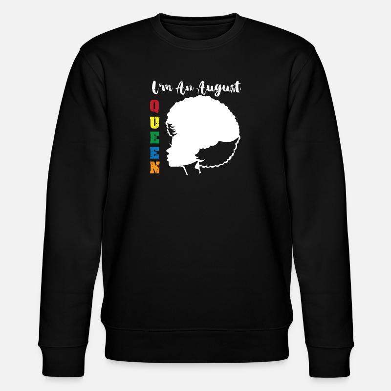 Sternzeichen Löwe - Stanley/Stella Unisex Bio-Sweatshirt CHANGER  - Schwarz