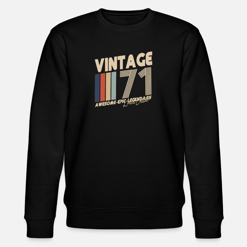 1971 - Stanley/Stella Unisex Bio-Sweatshirt CHANGER  - Schwarz